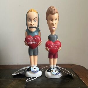 MTV Beavis and Butt-Head Valentines Day Blow Mold 14” Lighted Decor Set NEW